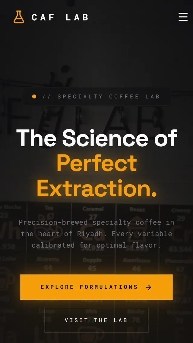 Studio concept for a coffee lab